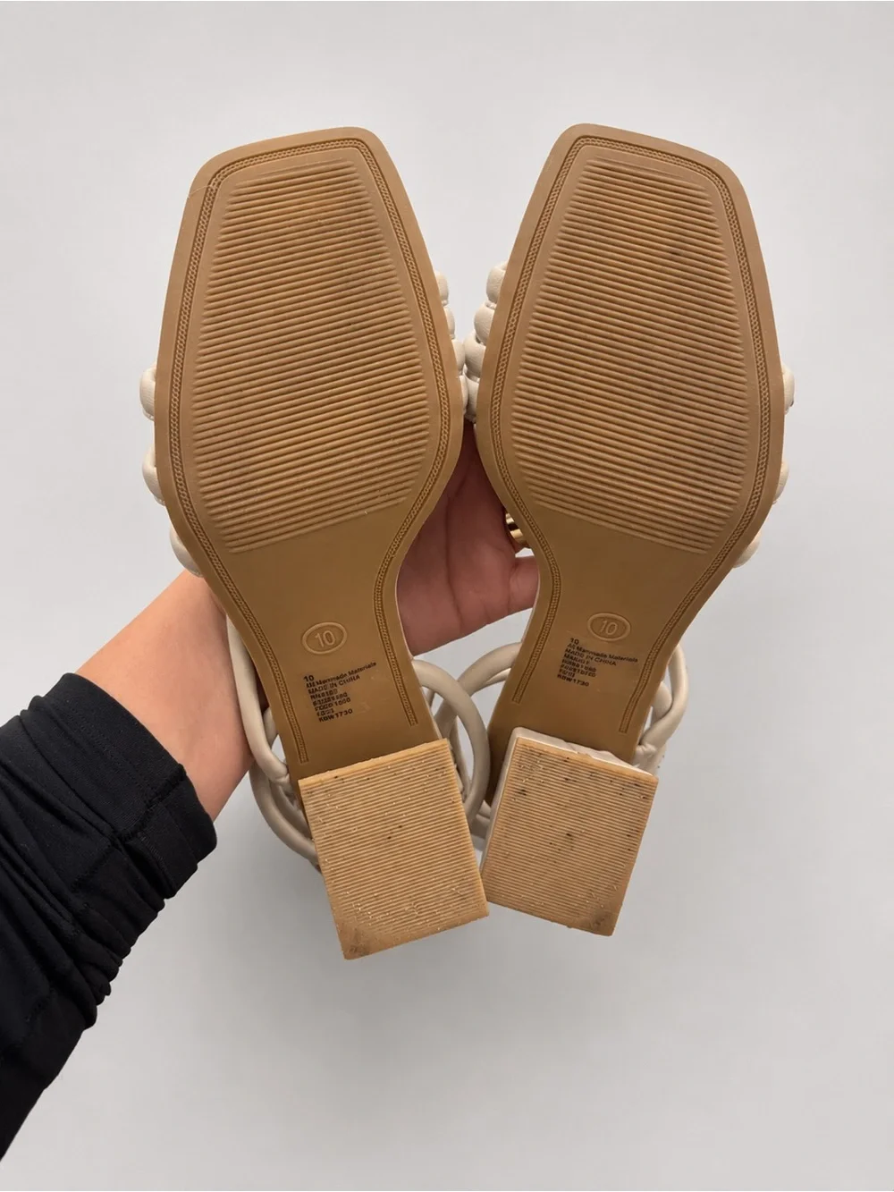 a new day Ivory Strappy Block Heel Sandals